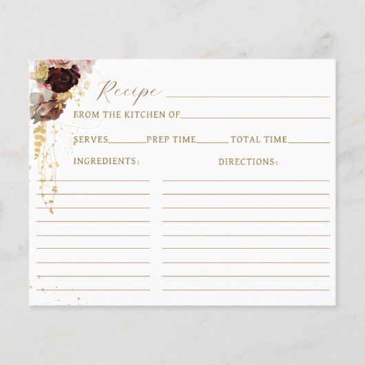 Herfst Wildflower Goud Bloemen Vrijgezellenfeest R (Voorkant)