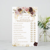 Herfst Wildflower Goud Bloemen Vrijgezellenfeest S (Staand voorkant)