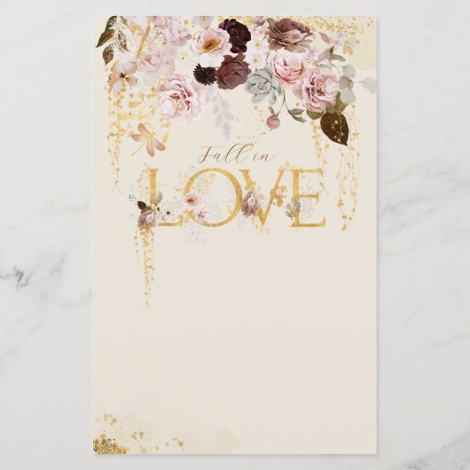 Herfst Wildflower Goud Bloemen Vrijgezellenfeest S (Achterkant)