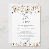 Herfst Wildflower Ik doe BBQ Engagement Party Kaart (Voorkant)