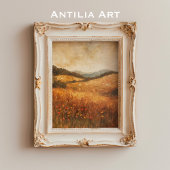 herfst Wildflower Landlandschap Poster