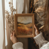 herfst Wildflower Landlandschap Poster