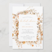 Herfst Wildflower Lijst Boho Vrijgezellenfeest Kaart (Voorkant)