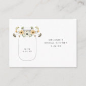 Herfst Wildflower Mason Jar Recipe Request Informatiekaartje (Achterkant)