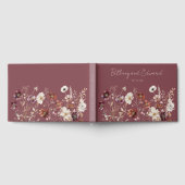 Herfst Wildflower Mauve bruiloft Gastenboek (Volledig)