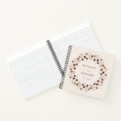 Herfst Wildflower Meadow Wedding Guestbook Notitieboek (Binnen)