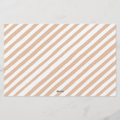 Herfst wildflower meisje baby shower advies wenska briefpapier (Achterkant)