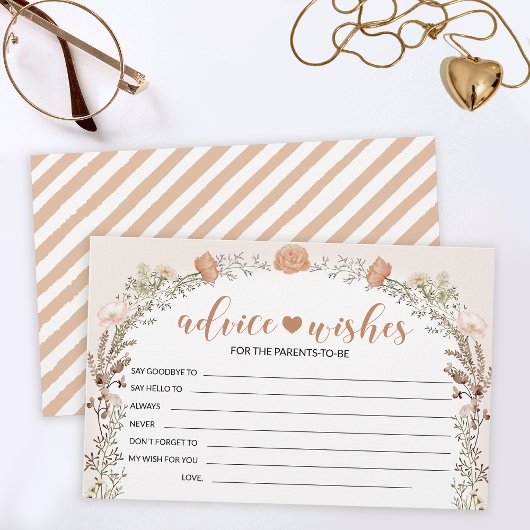 Herfst wildflower meisje baby shower advies wenska briefpapier