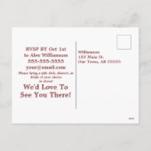 Herfst Wildflower Ontmoet Reunion Briefkaart (Achterkant)