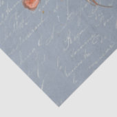 Herfst Wildflower Pampas Grass Dusty Blue-ontkoppe Tissuepapier (Detail)