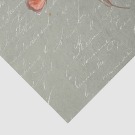 Herfst Wildflower Pampas Grass Sage Green Decoupag Tissuepapier (Detail)