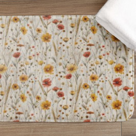 Herfst Wildflower Pattern - Herfstbloem Badmat