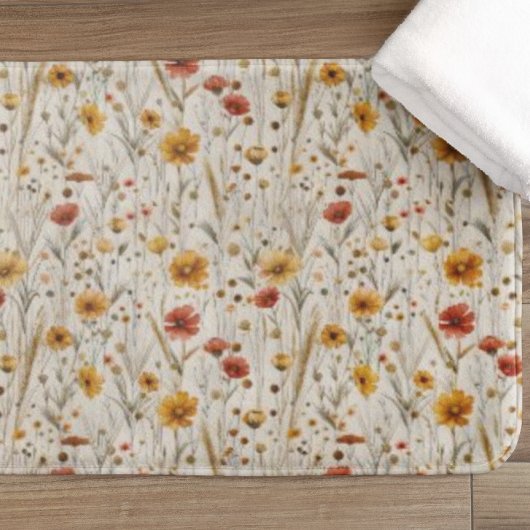 Herfst Wildflower Pattern - Herfstbloem Badmat
