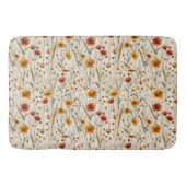 Herfst Wildflower Pattern - Herfstbloem Badmat (Voorkant)