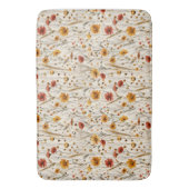 Herfst Wildflower Pattern - Herfstbloem Badmat (Voorkant Verticaal)