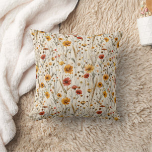 Herfst Wildflower Pattern - Herfstbloem Kussen