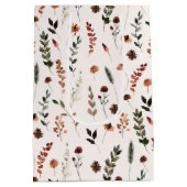 Herfst Wildflower Pattern Medium Cadeauzakje (Achterkant)