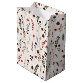 Herfst Wildflower Pattern Medium Cadeauzakje (Achterkant Gekanteld)