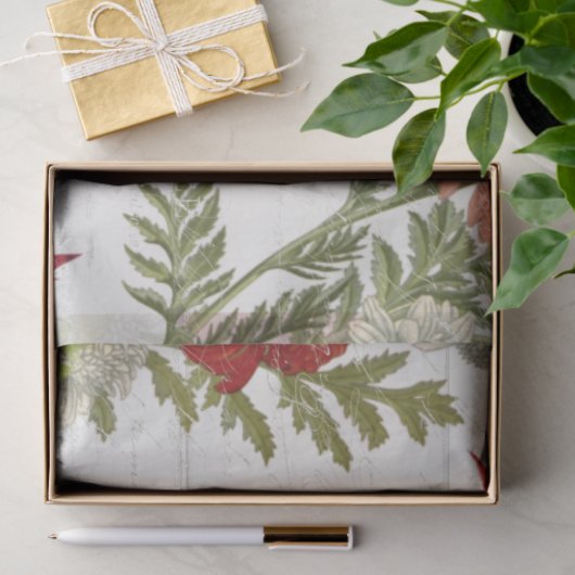 Herfst Wildflower Pompoenen Rustic Wood Decoupage Tissuepapier (Geschenk)