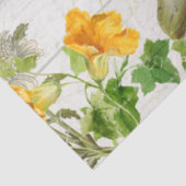 Herfst Wildflower Pompoenen Rustic Wood Decoupage Tissuepapier (Detail)