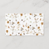 Herfst Wildflower raden hoeveel kussen bruids spel Informatiekaartje (Achterkant)