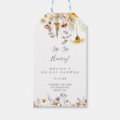 Herfst Wildflower Sip Hooray Vrijgezellenfeest Cadeaulabel (Voorkant)