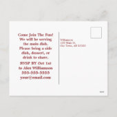 Herfst Wildflower Sluit je aan bij het Family Reun Feestdagenkaart (Achterkant)