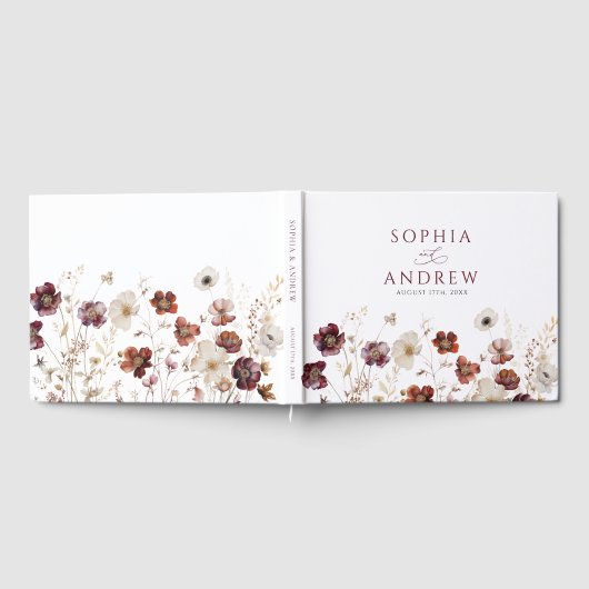 Herfst Wildflower Wedding Gastenboek (Volledig)