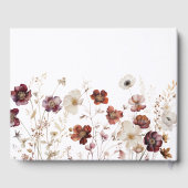 Herfst Wildflower Wedding Gastenboek (Achterkant)