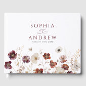 Herfst Wildflower Wedding Gastenboek (Voorkant)