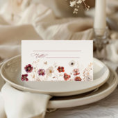 Herfst Wildflower Wedding Plaatskaartje