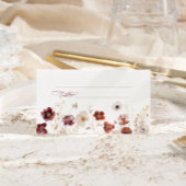 Herfst Wildflower Wedding Plaatskaartje