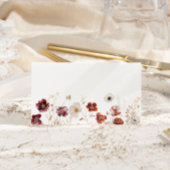 Herfst Wildflower Wedding Plaatskaartje