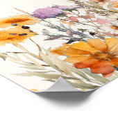 Herfst Wildflower Welkom Tea Vrijgezellenfeest Pos Poster (Hoek)