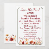 Herfst Wildflower Word lid van de Fun Family Reuni Feestdagenkaart (Voorkant / Achterkant)