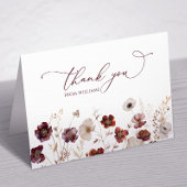 Herfst Wildflowers Bedankt Card