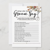 Herfst Wildflowers Birch Tree Vrijgezellenfeest Ga Kaart (Voorkant)