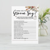 Herfst Wildflowers Birch Tree Vrijgezellenfeest Ga Kaart (Staand voorkant)