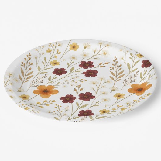 Herfst Wildflowers Elegant Papier Bord (Gekanteld)