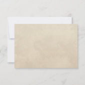 Herfst Wildflowers Elegante bruiloft RSVP Kaartje (Achterkant)