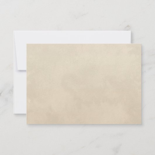 Herfst Wildflowers Elegante bruiloft RSVP Kaartje (Achterkant)