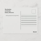 Herfst Wildflowers Getextureerd papier Bedankt Car Briefkaart (Achterkant)