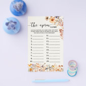 Herfst Wildflowers Het Schort Vrijgezellenfeest Ga Flyer (Enkel)