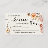 Herfst Wildflowers Hoeveel Kusjes voor Mrs Game Ka Plaatskaartje (Voorkant)