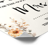 Herfst Wildflowers Hoeveel kussen voor Mrs Game Si Poster (Hoek)