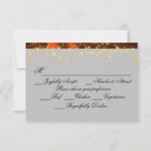 Herfst Wildflowers Ribbon & Lights RSVP Kaartje (Achterkant)