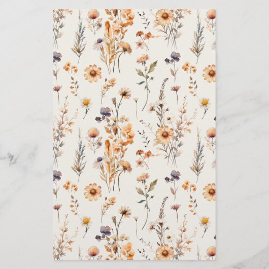 Herfst Wildflowers Share Datum Idee Douche Game Ka Flyer (Achterkant)