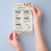 Herfst Wildflowers Wat is er op Telefoon Douche Ga Flyer (Hand)