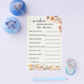 Herfst Wildflowers Wenst binnenkort mevrouw Kaart  (Enkel)