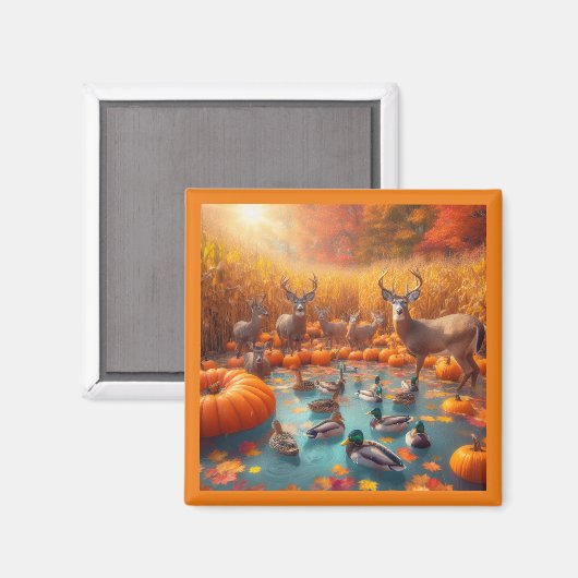 Herfst Wildlife Magnet (Voorkant / Achterkant)
